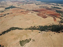 Box cut access roads